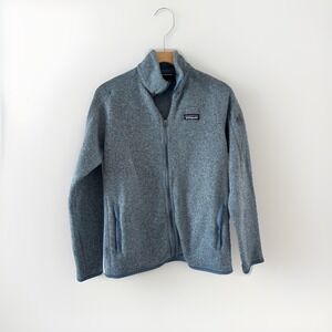 Patagonia Womens  Better Sweater M Full Zip Fleece Jacket Blue Heather 25543